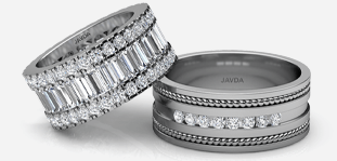 view wedding band for men and women