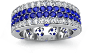 womens gemstone band
